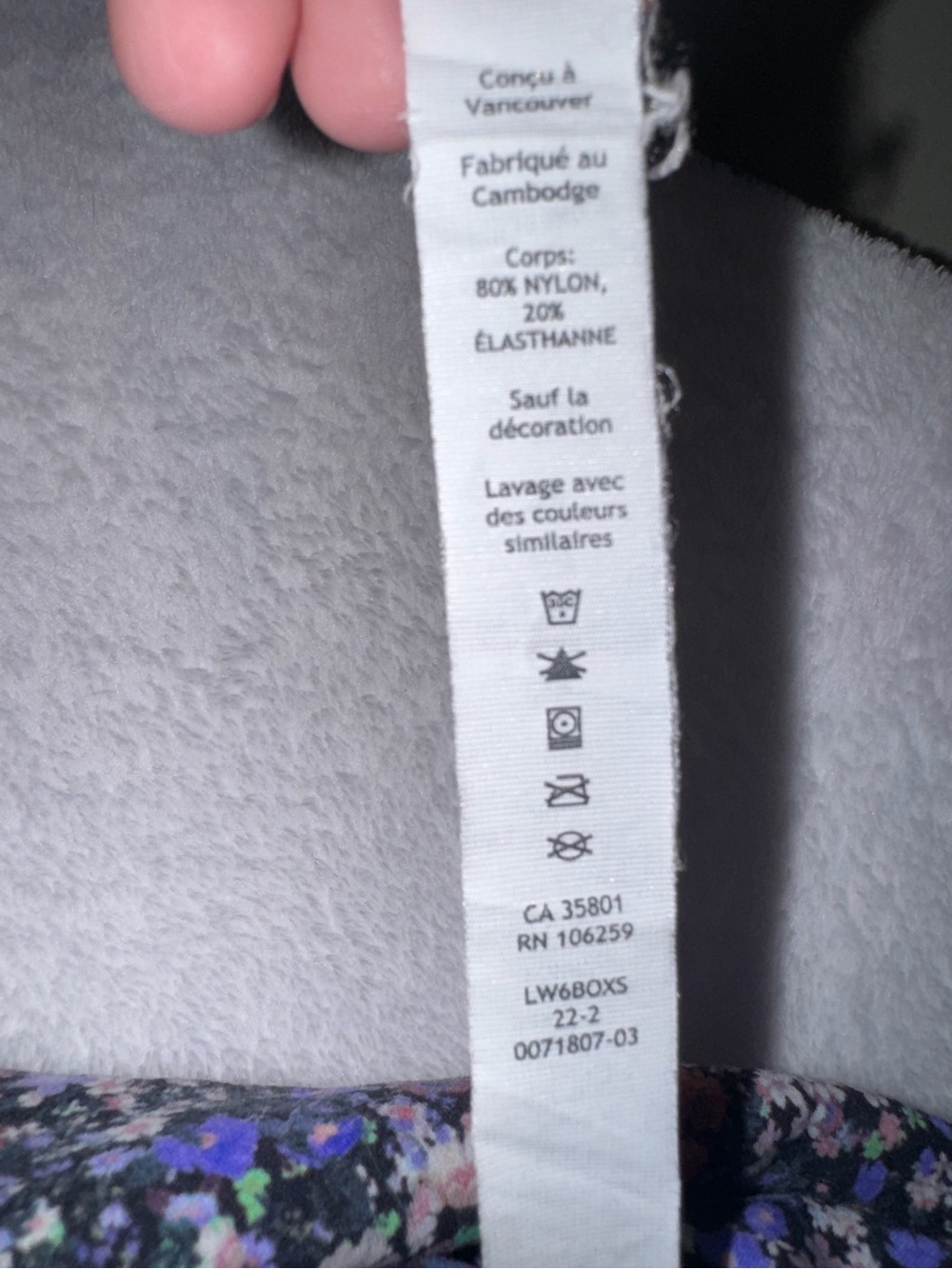 Lululemon Wunder Under HR 7/8 Tight 25 Floral 2 - Picture 7 of 11